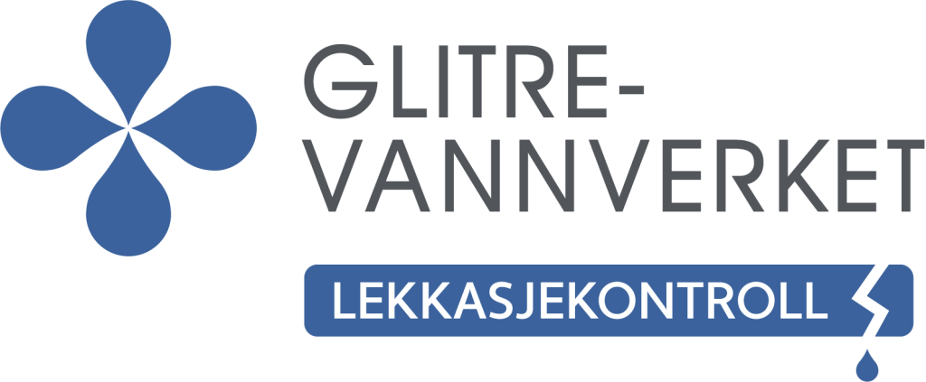 Bilde: Logo med Glitrevannverket og Lekkasjekontroll